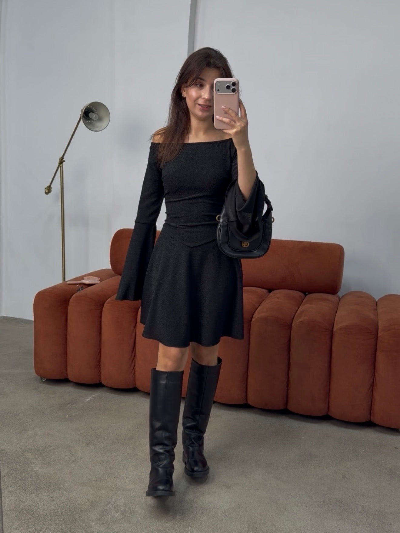 Сукня з люрексом