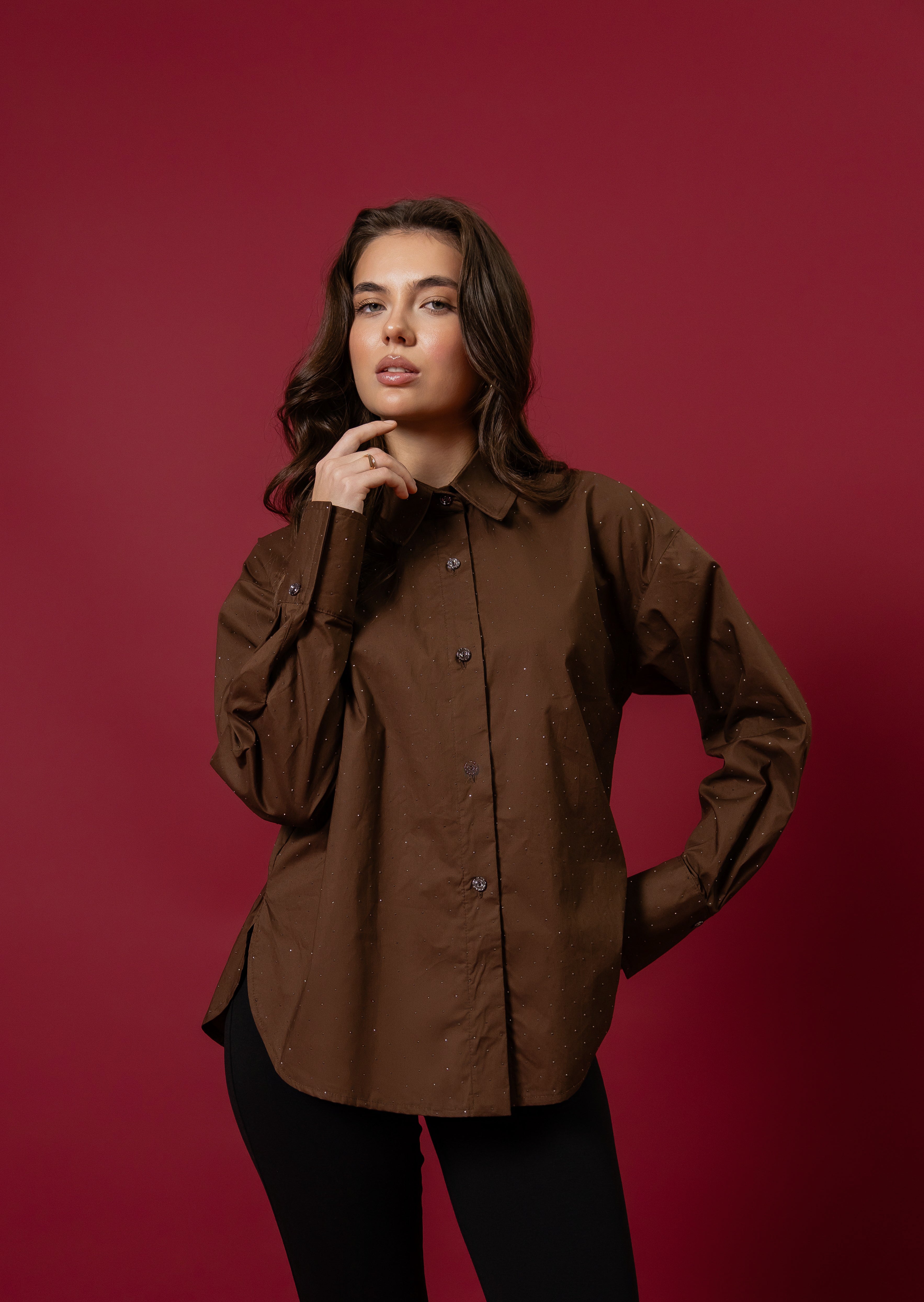 Сорочка SHINE шоколад