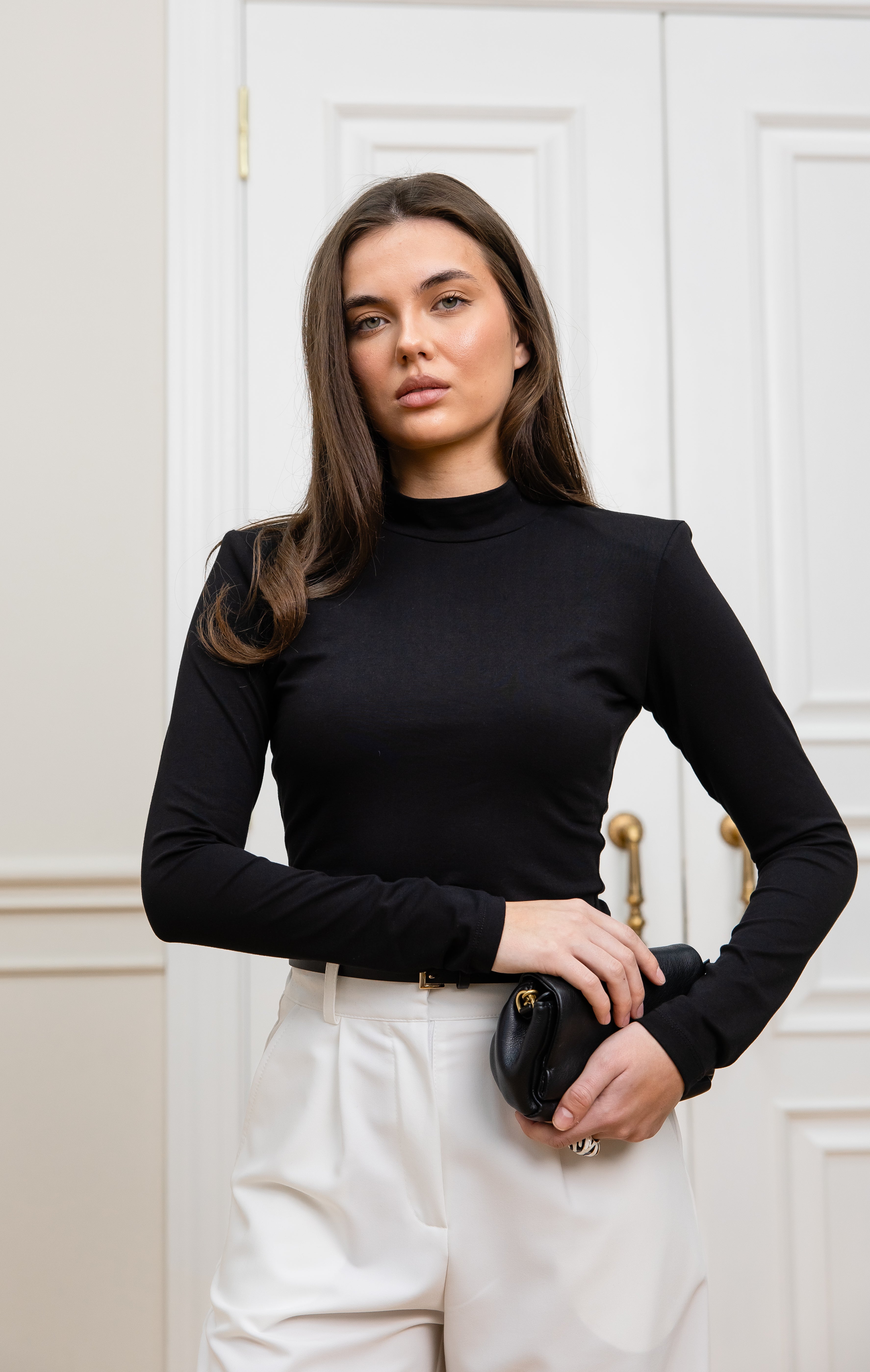 Лонг із підплічниками чорний