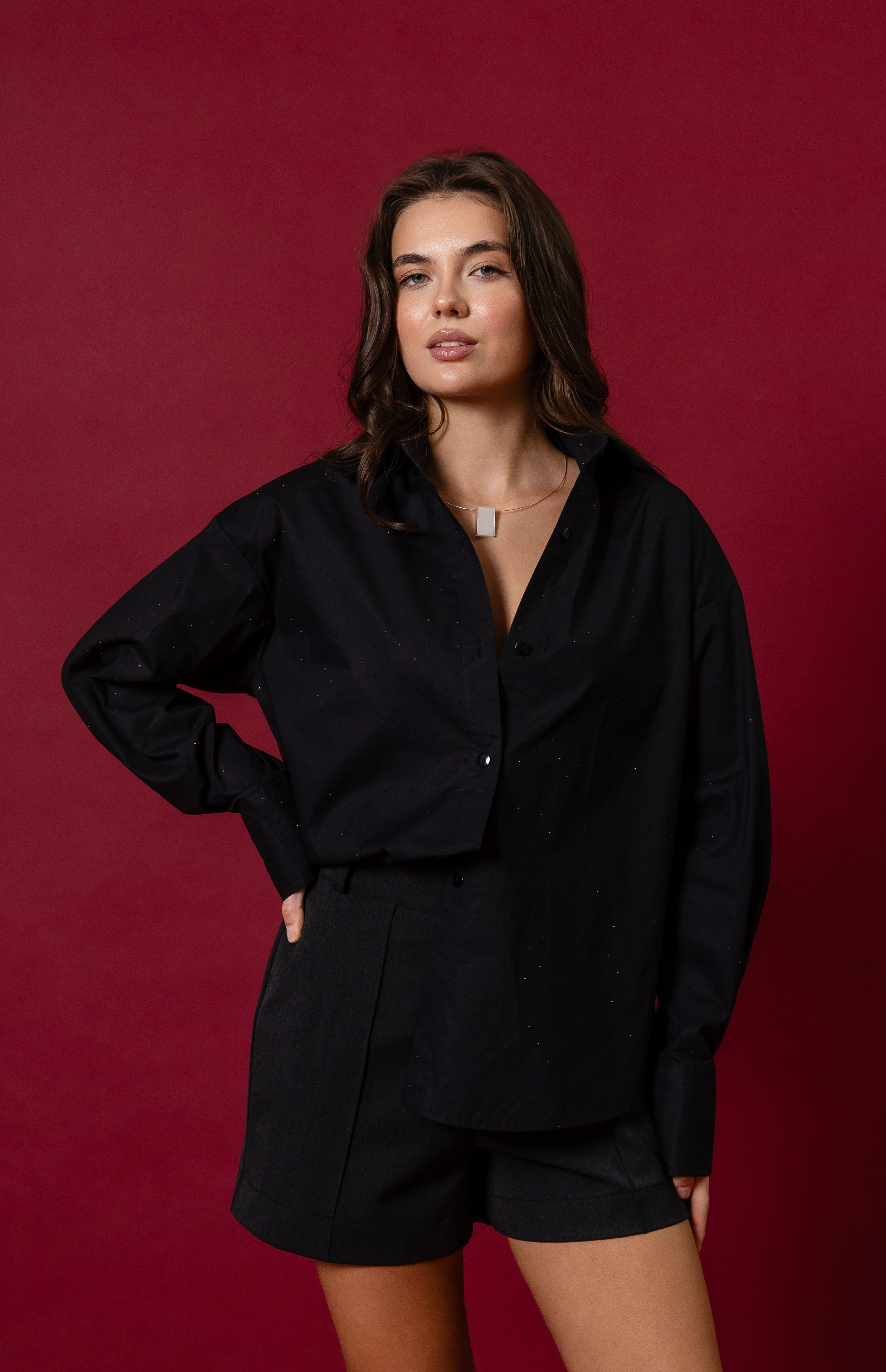 Сорочка SHINE чорний