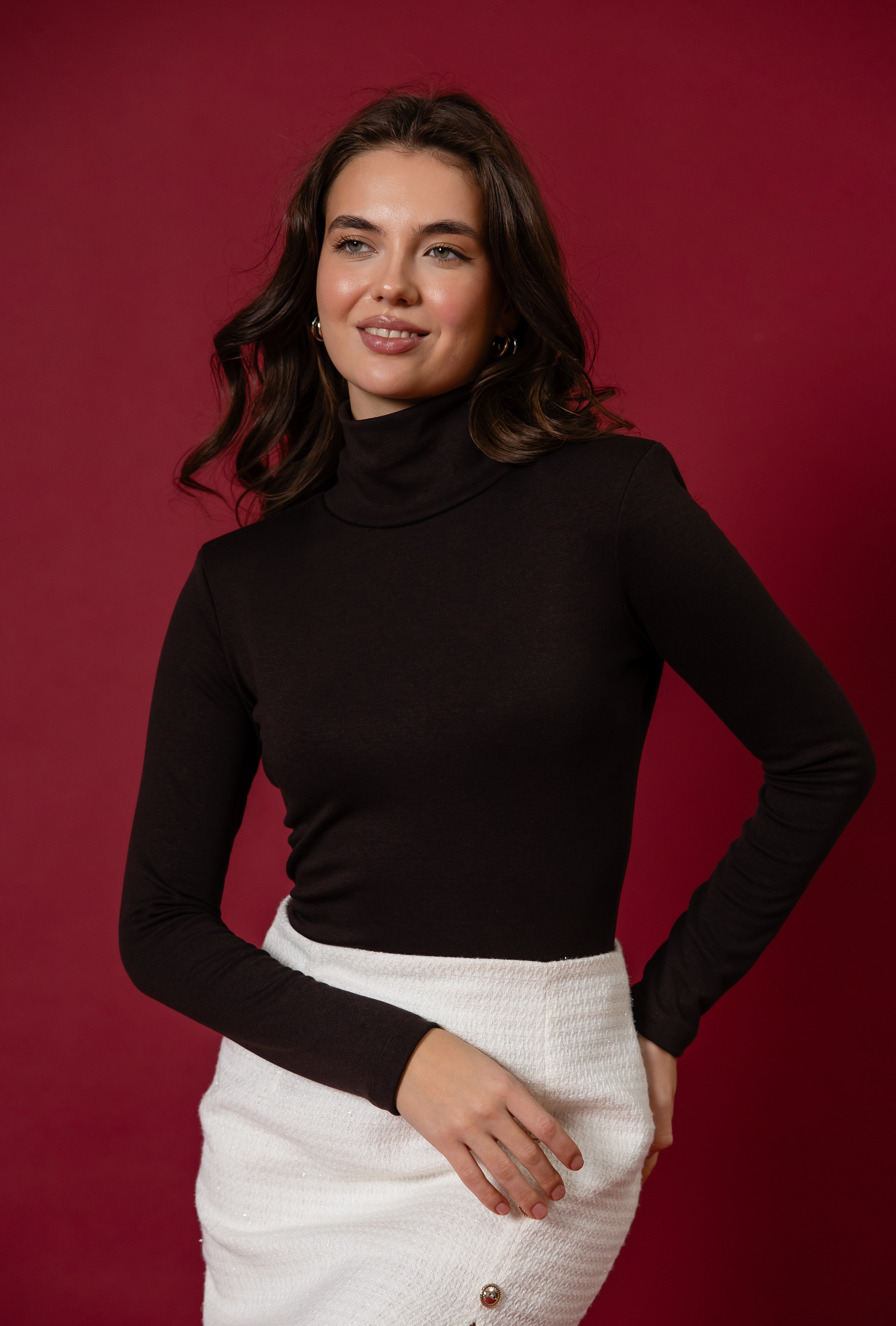 Утеплений гольф шоколад